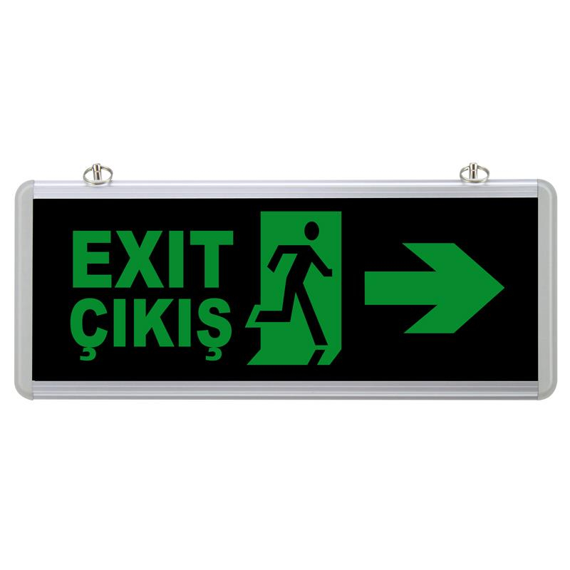 Çift Yönlü Exit/Çıkış Acil Yönlendirme Armatürü Sağ-Sol SG002